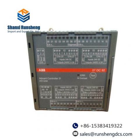 ABB 07DC92 GJR5252200R0101 Digital I/O Module, Precision Control Solutions
