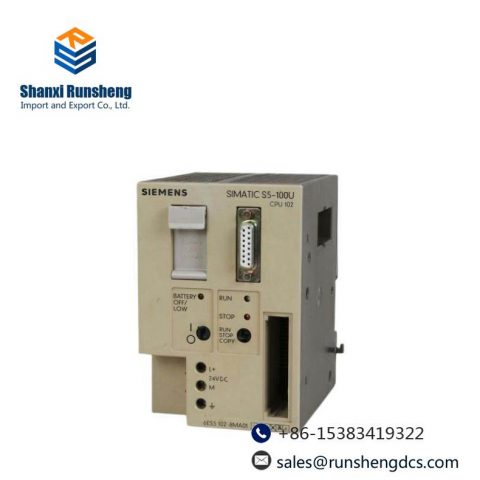 SIEMENS 6ES5102-8MA12 Central Processing Unit - Advanced Control Solutions for Industrial Automation