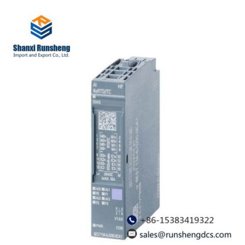 Siemens 6ES7134-6JD00-0CA1 - Analog Input Module for ET 200SP, High-Feature RTD/TC