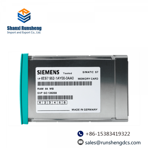 SIEMENS 6ES7952-1KL00-0AA0 MEMORY CARD - Industrial Control Module