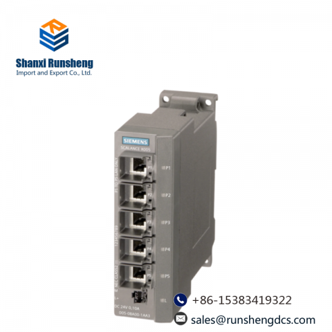 SIEMENS SCALANCE X005, 6GK5005-0BA00-1AA3, Industrial Ethernet Switch