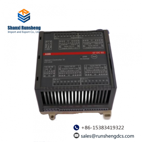 ABB 07DC92 Digital I/O Control Module, PLC Series