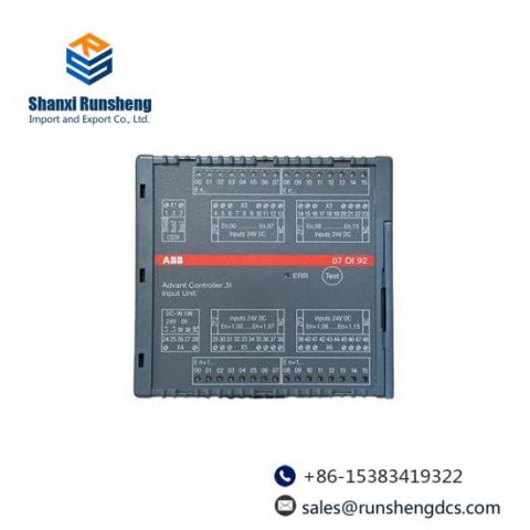 ABB 07DI92 WT92 GJR5252400R4101: Precision Digital I/O Module for Industrial Automation
