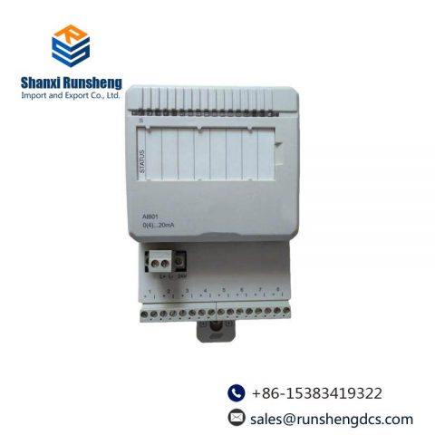 ABB 3BSE020512R1 AI801: 8-Channel Analog Input Unit for Precision Control