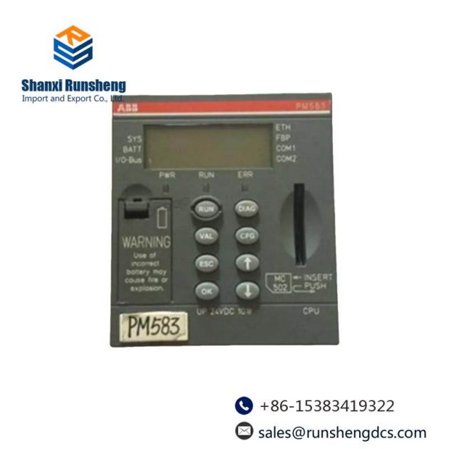 ABB AC500 CPU PM583-ETH: High Performance Modular Controller