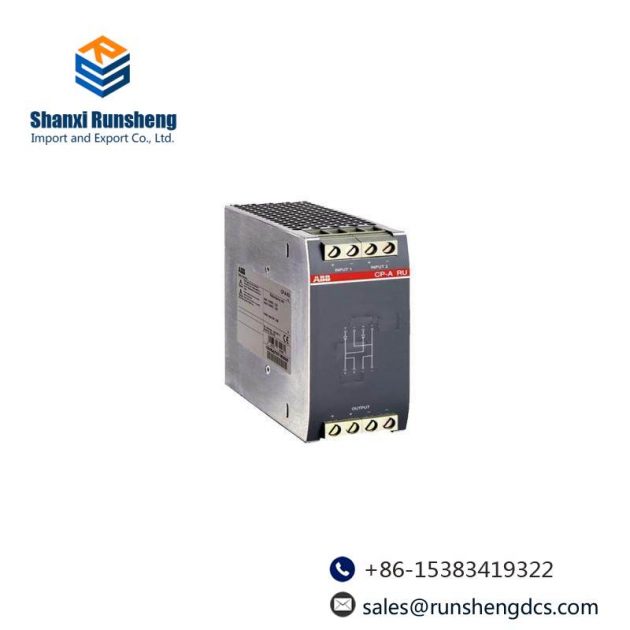 ABB CP-A RU 1SVR427071R0000: Redundancy Unit for Enhanced System Safety and Reliability