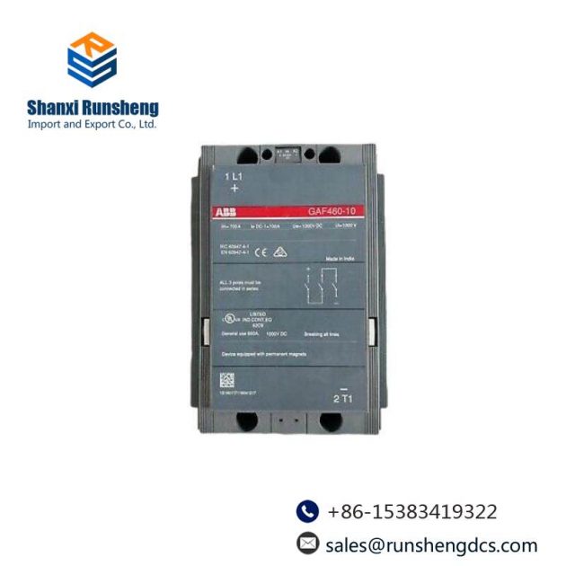 ABB GAF 460-10-11 DC Contactor - Precision Control for Industrial Automation