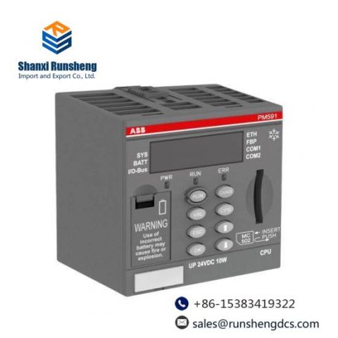 ABB PM591-ETH Ethernet Module for Industrial Automation, PLC Communication