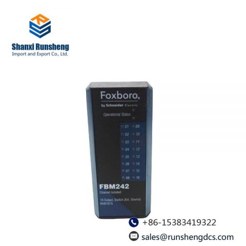 FOXBORO FBM242 RH916TA: Channel Isolated 16-Output Switch for Advanced Industrial Control
