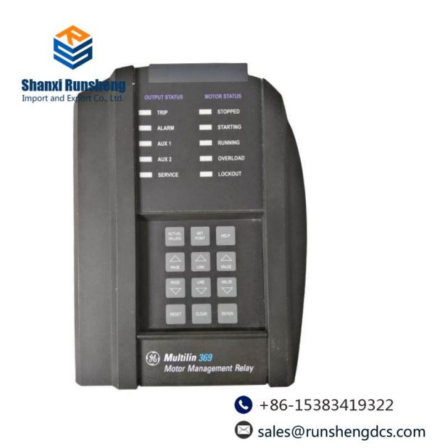 GE 369-HI-R-M-0-0 - Advanced Motor Management Relay for Industrial Applications