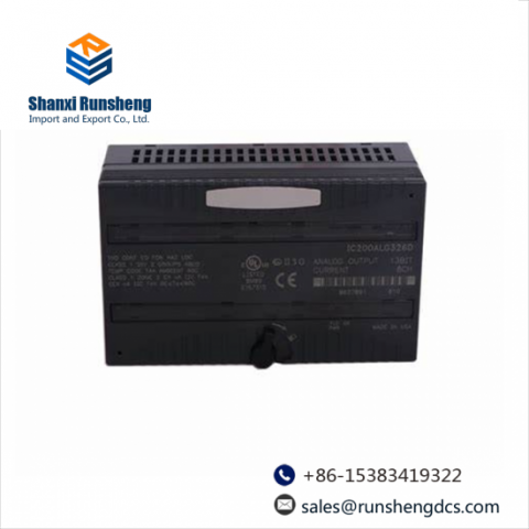 GE FANUC IC200ALG326H Analog Output Module: Precision Control in Industrial Automation