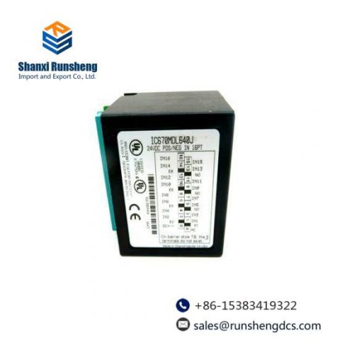 General Electric FANUC IC670MDL640J Input Module: Advanced Industrial Control Solution