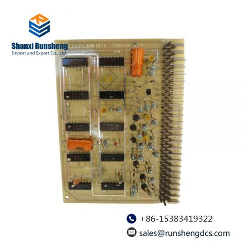 GE IC3600VANB1D1C: Advanced Control PLC Annunciator Board for Industrial Automation