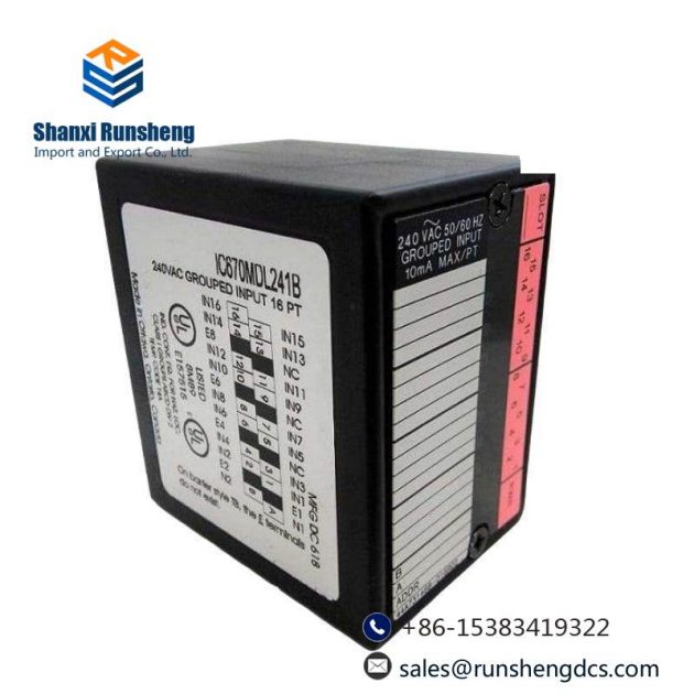 GE IC670MDL241: 240VAC Input Module - Industrial Automation Solution