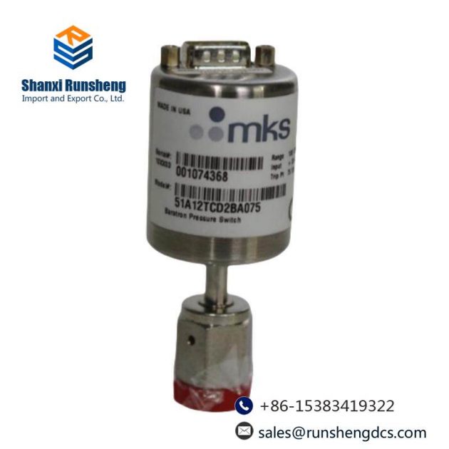 MKS 51A12TCD2BA075 Pressure Switch - Precision Engineered for Industrial Control