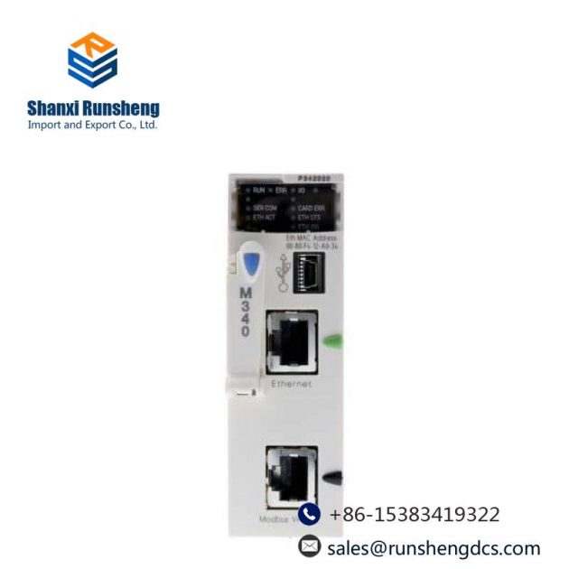Schneider Electric's BMXP342020H PLC Processor Module: 0.095A, 24VDC
