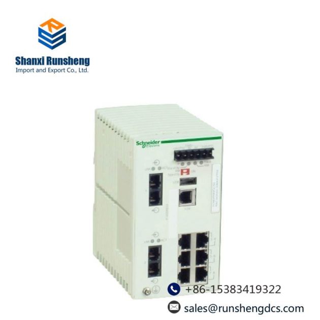 Schneider TCSESM083F2CU0 Industrial Ethernet Switch: 8-Port Control Module