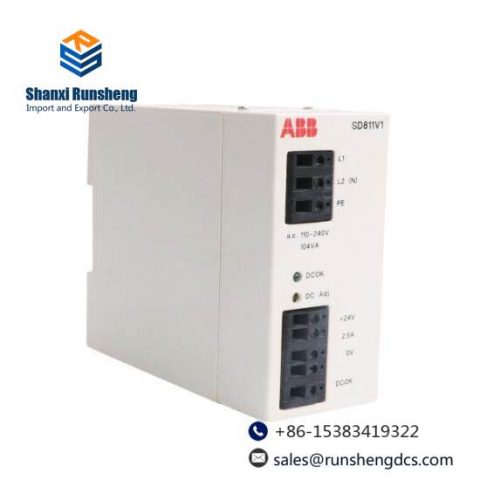 ABB SD811V1 3BSC610044R1 Power Supply Module, Advanced Industrial Control Solutions