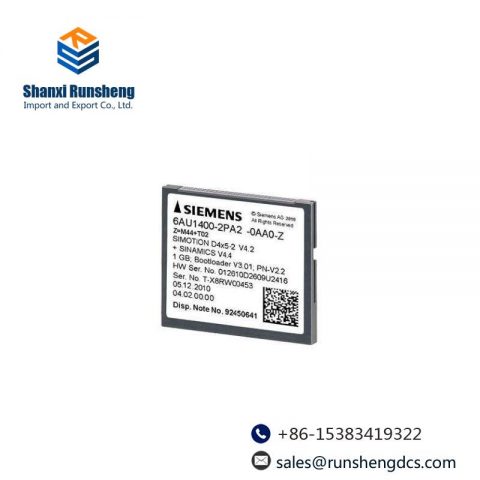 SIEMENS 6AU1400-2PA02-0AA0: 1 GB Compact Flash Card for Industrial Automation