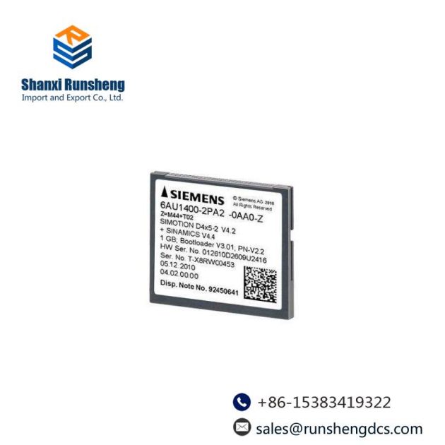 SIEMENS 6AU1400-2PA02-0AA0: 1 GB Compact Flash Card for Industrial Automation