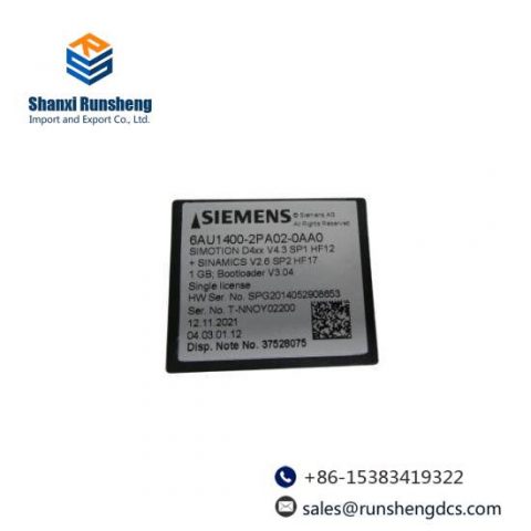 Siemens 6AU1400-2PA02-0AA0 Memory Card