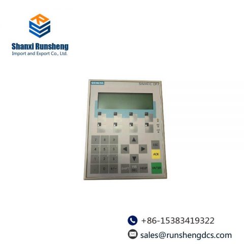 SIEMENS 6AV3607-1JC20-0AX1 Operator Interface - Advanced Control Solution for Industrial Applications