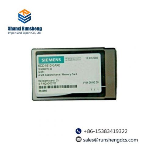 Siemens - 6DD1610-0AK0 Flash Memory Module for Industrial Automation