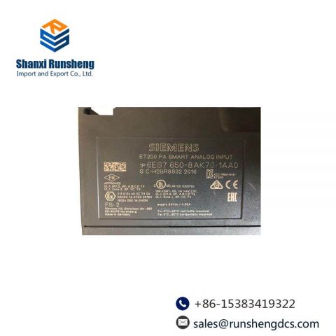 SIEMENS 6ES7650-8AK70-1AA0 Analog Input Module: Precision & Reliability for Industrial Control