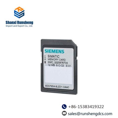 SIEMENS 6ES7954-8LE03-0AA0 Micro Memory Card, Designed for Precision Control Solutions