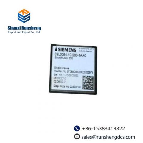 Siemens 6SL3 054-1CG00-1AA0 Compact Flash Card: Industrial Control Module