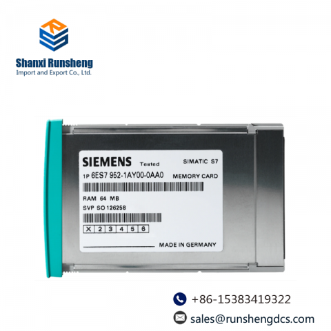SIEMENS 6ES7952-1AM00-0AA0 RAM MEMORY CARD for Industrial Control Systems