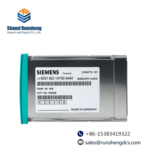 SIEMENS 6ES7952-1AM00-0AA0 RAM MEMORY CARD for Industrial Control Systems
