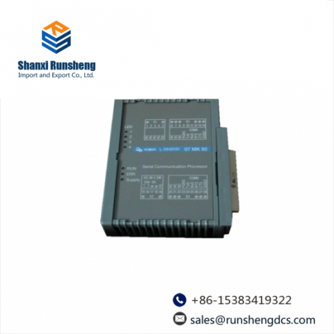 ABB 07MK92 GJR5253300R3161 Serial Communications Processor: Industrial Communication Module