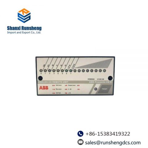 ABB ICSM06A6 FPR3350601R1062 Analog I/O Remote Unit: Precision Control in Industrial Automation