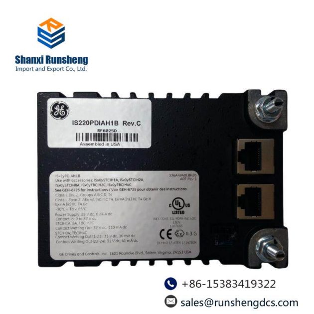 GE IS220PDIAH1B Mark VIe I/O Pack for Industrial Control Systems