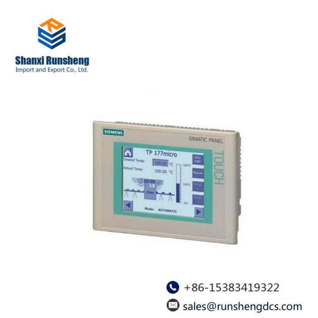 SIEMENS SIMATIC Touch Panel TP 177MICRO, 6AV6640-0CA11-0AX1, for S7-200, Blue Mode, STN Display, Configurable with WinCC Flexible