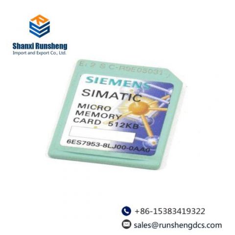 SIEMENS 6ES7953-8LJ00-0AA0 Memory Card for Industrial Control Systems
