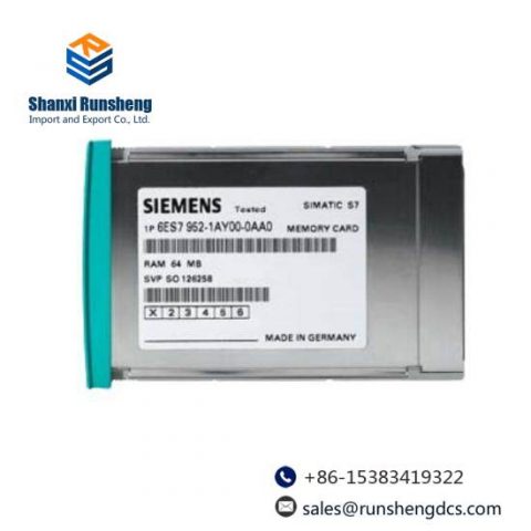 Siemens 6ES7 955-2AM00-0AA0 | High Performance RAM Memory Card for Industrial Control Systems