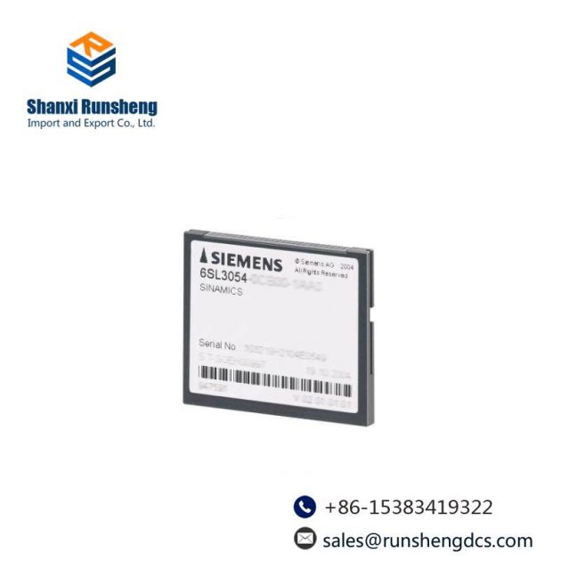 Siemens SINAMICS S120 CompactFlash Card 6SL3054-0AA01-1AA0, High-performance Control Module