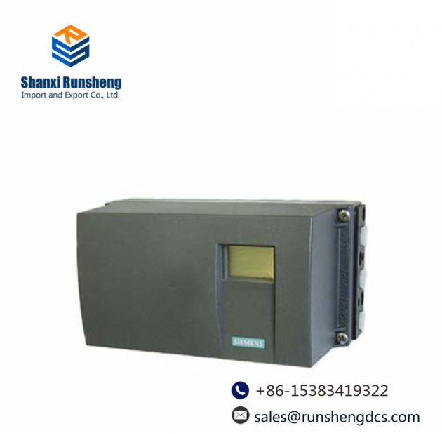 SIEMENS 6DR5220-0EN00-0AA0: Smart Electropneumatic Positioner for Advanced Control Applications