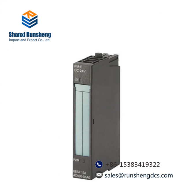SIEMENS 6ES7138-4CA50-0AB0 PM-E Power Modules: High-Performance Industrial Control Solutions