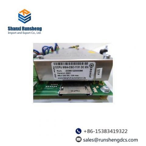 BERGHOF CCPU 8/8/4-CSC-1131 New: Advanced Control Module for Industrial Automation