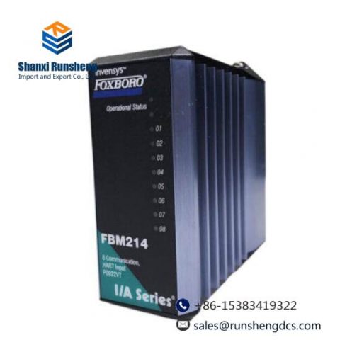 FOXBORO FBM214 P0914XQ: Advanced 8-Channel Communication Hart Input Module