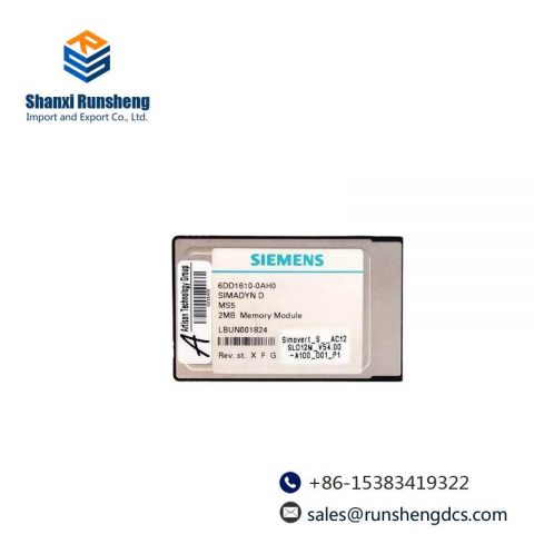 Siemens 6DD1610-0AH0 SIMADYN D Memory Submodule for High-Performance Industrial Automation Systems