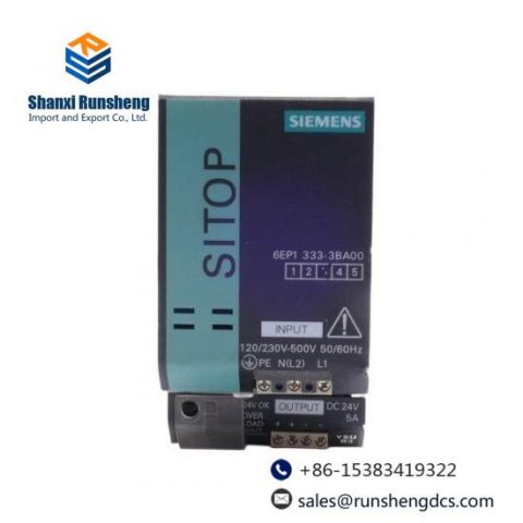 Siemens 6EP1 333-3BA00 Power Supply, Industrial Control Solutions