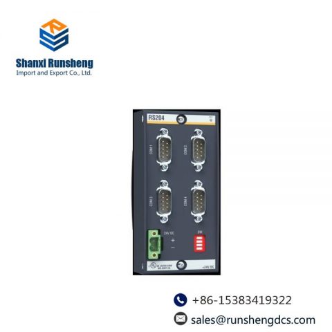 BACHMANN RS204 Serial Interface Module, RS232/422/485, 4 Ports, Up to 1.5 MBaud