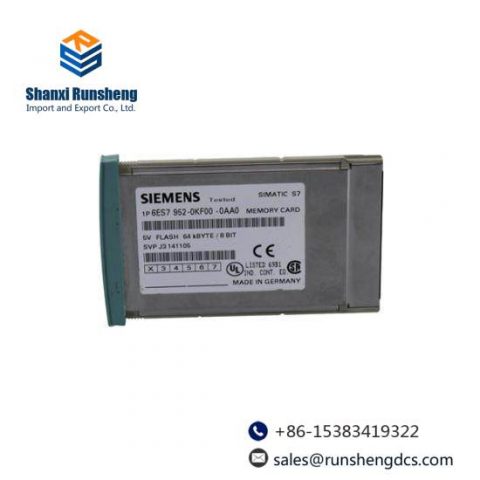 SIEMENS 6ES7952-0KF00-0AA0 Memory Card: Precision Control, Efficient Data Handling