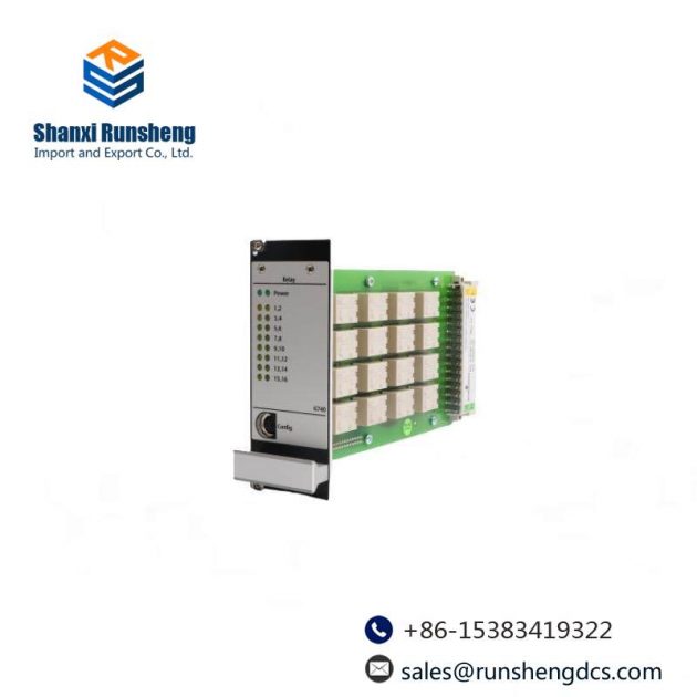 EMERSON A6740/10: 16 Channel Output Relay Module for Industrial Automation
