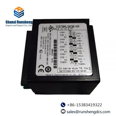 Emerson IC670ALG630 Analog Input Module - 8 Channel Thermocouple Module